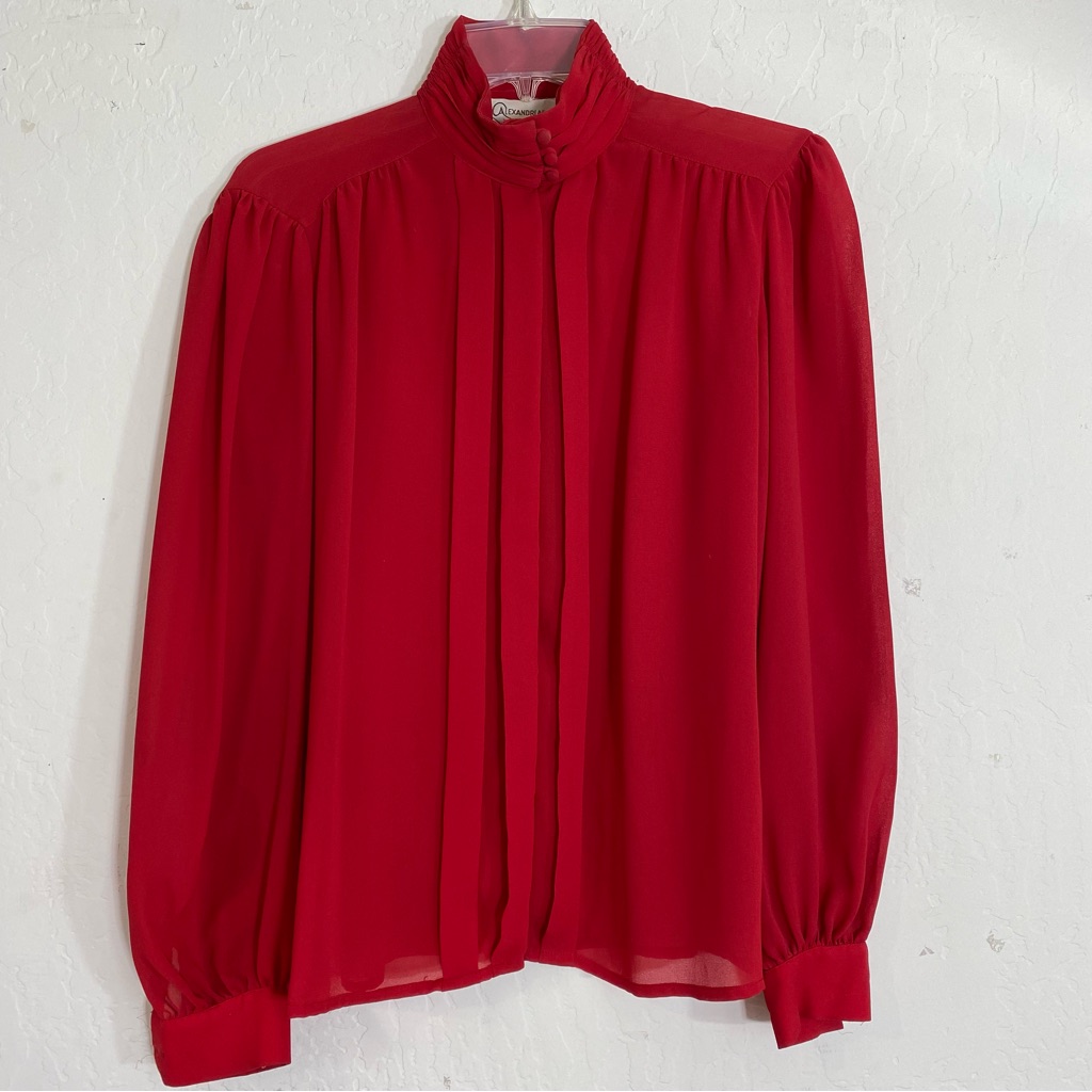 Vintage Red Blouse